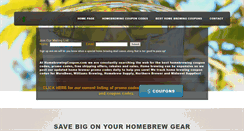 Desktop Screenshot of homebrewingcoupon.com